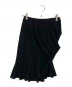 BALENCIAGA.PARISバレンシアガ）の古着「フリルデザインスカート」｜ブラック