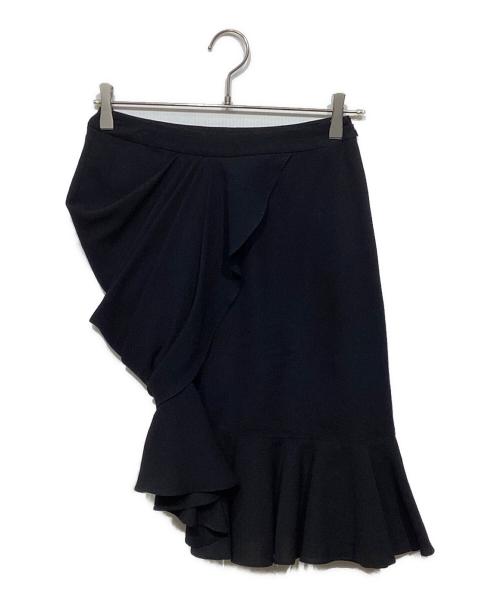 BALENCIAGA.PARIS（バレンシアガ）BALENCIAGA.PARIS (バレンシアガ) フリルデザインスカート ブラック サイズ:36の古着・服飾アイテム