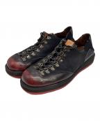 glambグラム）の古着「Multi Leather Lace-Up Shoes GB0321-AC04」｜ブラック×レッド