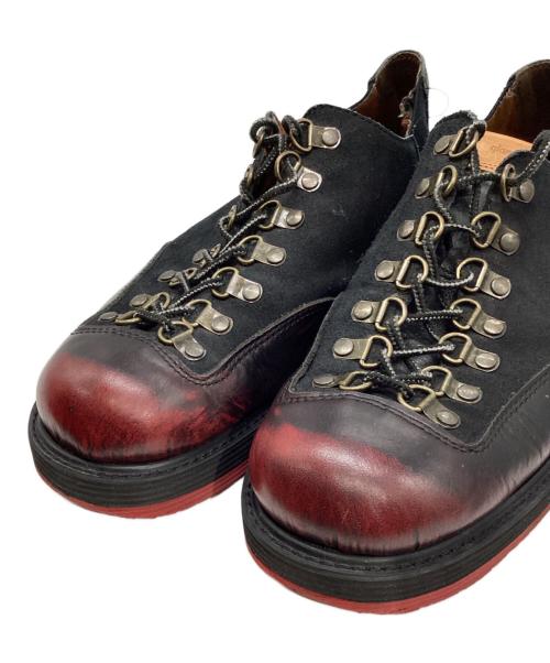 glamb（グラム）glamb (グラム) Multi Leather Lace-Up Shoes GB0321-AC04 ブラック×レッド サイズ:2の古着・服飾アイテム
