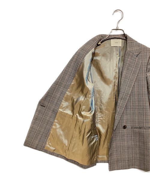 IENA（イエナ）IENA (イエナ) グレンチェック W前ジャケット ベージュ サイズ:38の古着・服飾アイテム