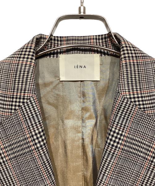 IENA（イエナ）IENA (イエナ) グレンチェック W前ジャケット ベージュ サイズ:38の古着・服飾アイテム