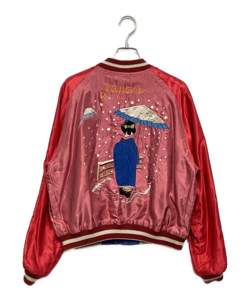 BEAMS BOY（ビームスボーイ）BEAMS BOY (ビームスボーイ) テーラー東洋 (テーラートウヨウ) 別注舞妓スカジャン レッド×ブルー サイズ:-の古着・服飾アイテム