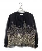 Ameriアメリ）の古着「LULA TULLE EMBROIDERY SWEAT」｜ブラック