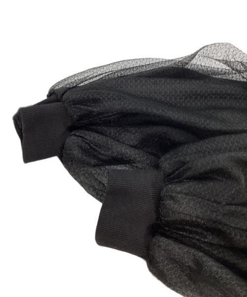 Ameri（アメリ）Ameri (アメリ) LULA TULLE EMBROIDERY SWEAT ブラック サイズ:Fの古着・服飾アイテム