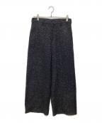 SHIKITARIシキタリ）の古着「SPARKLE LAME TWEED PANTS」｜ブラック