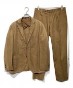 CORNELIANIコルネリアーニ）の古着「コットンリネン セットアップスーツ」｜ブラウン