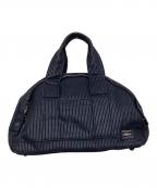 PORTERポーター）の古着「ドローイング ミニボストンバッグ」｜ブラック