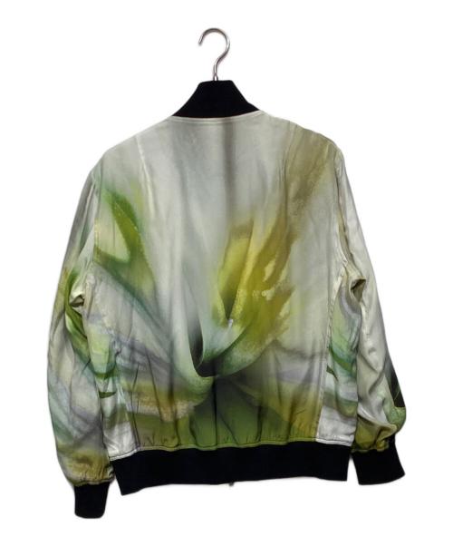 TAAKK（ターク）TAAKK (ターク) SILK BLOUSON TA23SS-BL033 ベージュ×グリーン サイズ:2の古着・服飾アイテム