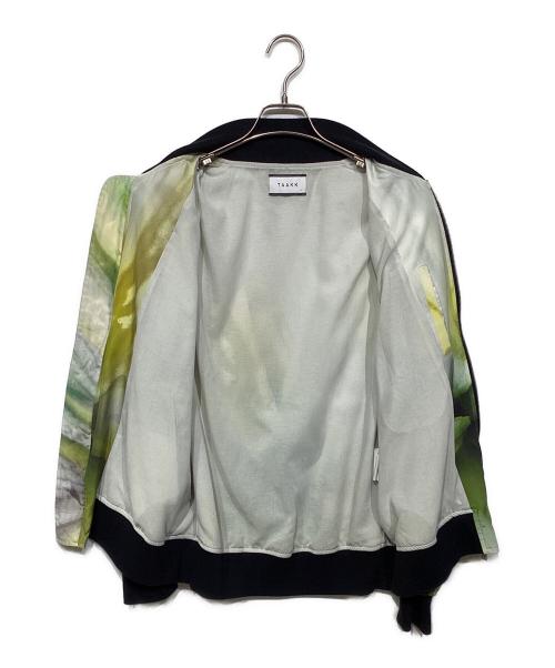TAAKK（ターク）TAAKK (ターク) SILK BLOUSON TA23SS-BL033 ベージュ×グリーン サイズ:2の古着・服飾アイテム