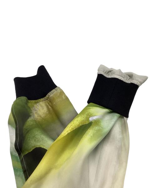 TAAKK（ターク）TAAKK (ターク) SILK BLOUSON TA23SS-BL033 ベージュ×グリーン サイズ:2の古着・服飾アイテム