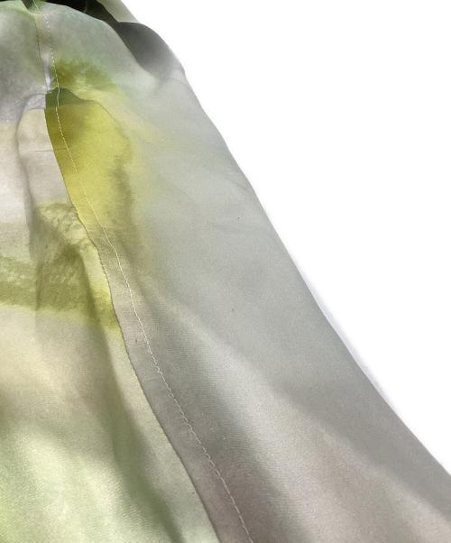 TAAKK（ターク）TAAKK (ターク) SILK BLOUSON TA23SS-BL033 ベージュ×グリーン サイズ:2の古着・服飾アイテム