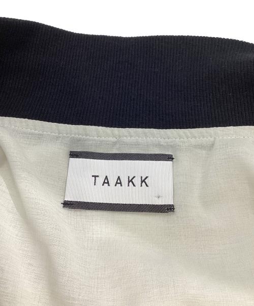 TAAKK（ターク）TAAKK (ターク) SILK BLOUSON TA23SS-BL033 ベージュ×グリーン サイズ:2の古着・服飾アイテム