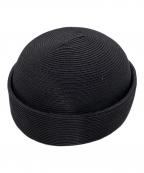 PHINGERINフィンガリン）の古着「ペーパーブレード ブリムレスハット PD-241-HA-031」｜ブラック