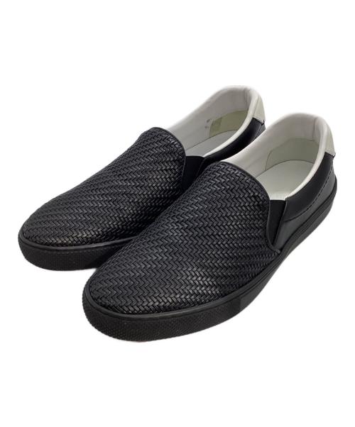 ERMENEGILDO ZEGNA（エルメネジルド・ゼニア）ERMENEGILDO ZEGNA (エルメネジルド・ゼニア) SCARPE SLIP ON  A4214X ブラック サイズ:US8.5の古着・服飾アイテム