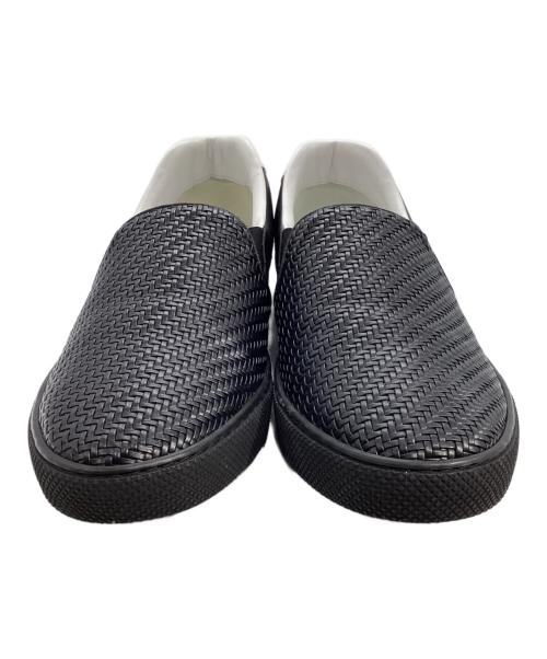 ERMENEGILDO ZEGNA（エルメネジルド・ゼニア）ERMENEGILDO ZEGNA (エルメネジルド・ゼニア) SCARPE SLIP ON  A4214X ブラック サイズ:US8.5の古着・服飾アイテム