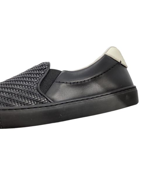ERMENEGILDO ZEGNA（エルメネジルド・ゼニア）ERMENEGILDO ZEGNA (エルメネジルド・ゼニア) SCARPE SLIP ON  A4214X ブラック サイズ:US8.5の古着・服飾アイテム