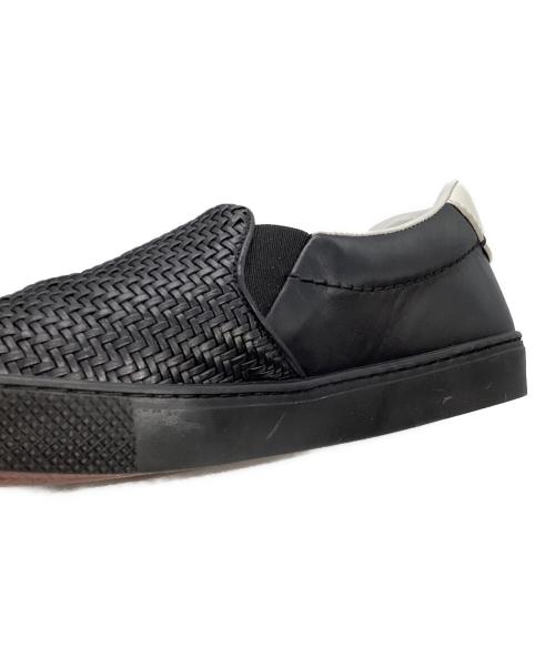 ERMENEGILDO ZEGNA（エルメネジルド・ゼニア）ERMENEGILDO ZEGNA (エルメネジルド・ゼニア) SCARPE SLIP ON  A4214X ブラック サイズ:US8.5の古着・服飾アイテム
