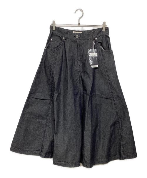 PINK HOUSE（ピンクハウス）PINK HOUSE (ピンクハウス) ギンガムチェック使いデニムスカートA2151FSY469  ブラック サイズ:Lの古着・服飾アイテム