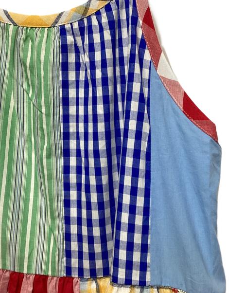 freada（フリーダ）freada (フリーダ) パッチワーク三段ティアード キャミドレス マルチカラー（ホワイト） サイズ:F 未使用品の古着・服飾アイテム