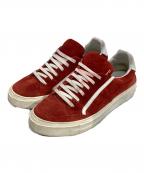 Salvatore Ferragamoサルヴァトーレ フェラガモ）の古着「スウェードローカットスニーカー TZ55585 」｜レッド