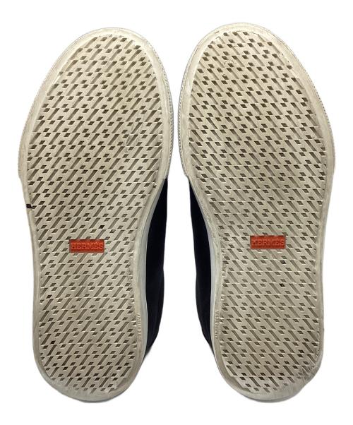 HERMES（エルメス）HERMES (エルメス) デイ ケリーバックルムートンスニーカー ブラック サイズ:39の古着・服飾アイテム