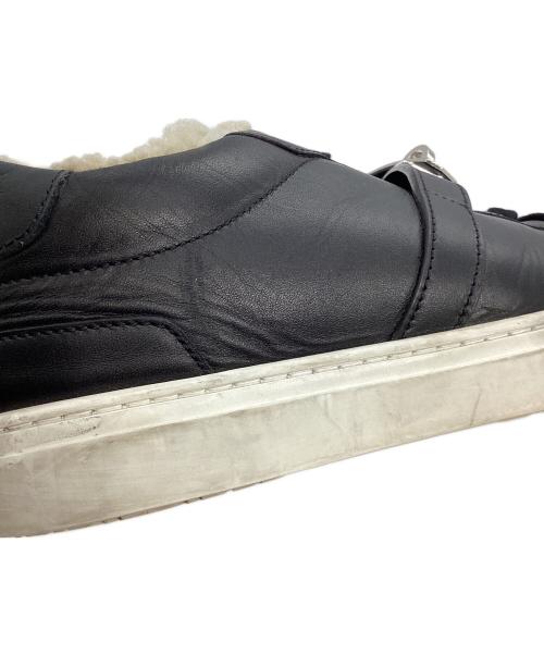 HERMES（エルメス）HERMES (エルメス) デイ ケリーバックルムートンスニーカー ブラック サイズ:39の古着・服飾アイテム