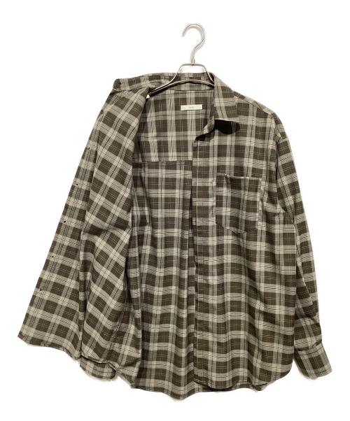 anuke（アンヌーク）anuke (アンヌーク) Check Over Shirts ブラウン サイズ:Fの古着・服飾アイテム