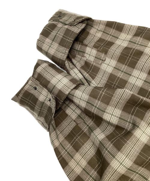 anuke（アンヌーク）anuke (アンヌーク) Check Over Shirts ブラウン サイズ:Fの古着・服飾アイテム