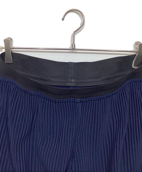 HOMME PLISSE ISSEY MIYAKE（オム プリッセ イッセイ ミヤケ）HOMME PLISSE ISSEY MIYAKE (オム プリッセ イッセイ ミヤケ) プリーツアンクルパンツ HP63JF165 ネイビー サイズ:2の古着・服飾アイテム