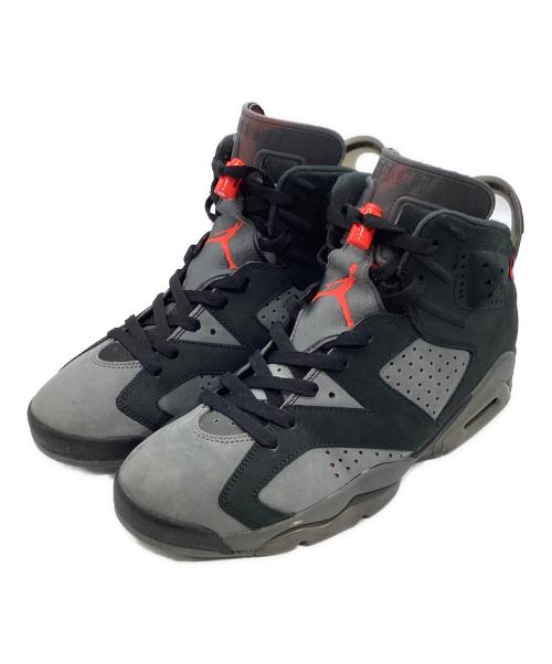 NIKE（ナイキ）NIKE (ナイキ) Paris Saint-Germain (パリサンジェルマン) AIR JORDAN 6 RETRO INFRARED ブラック×グレー サイズ:US9の古着・服飾アイテム
