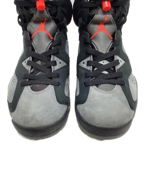 NIKE（ナイキ）NIKE (ナイキ) Paris Saint-Germain (パリサンジェルマン) AIR JORDAN 6 RETRO INFRARED ブラック×グレー サイズ:US9の古着・服飾アイテム
