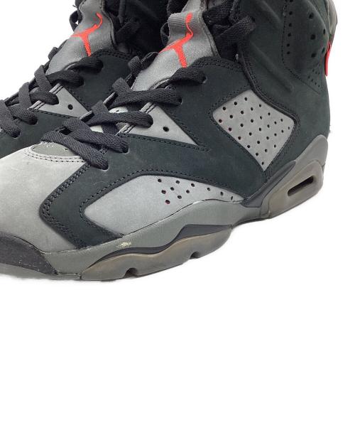 NIKE（ナイキ）NIKE (ナイキ) Paris Saint-Germain (パリサンジェルマン) AIR JORDAN 6 RETRO INFRARED ブラック×グレー サイズ:US9の古着・服飾アイテム