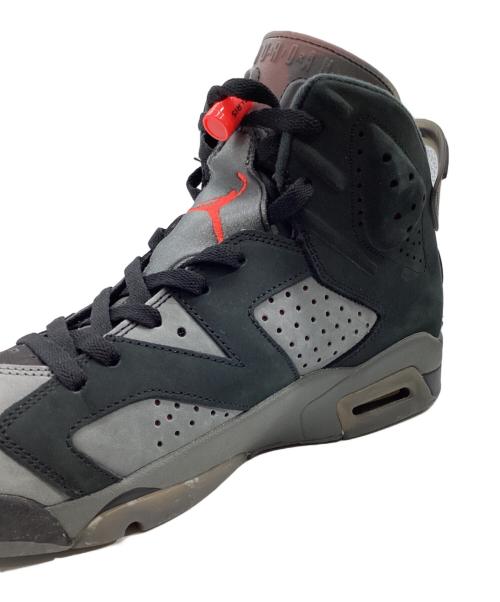 NIKE（ナイキ）NIKE (ナイキ) Paris Saint-Germain (パリサンジェルマン) AIR JORDAN 6 RETRO INFRARED ブラック×グレー サイズ:US9の古着・服飾アイテム