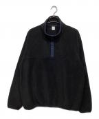 JJJJoundジョウンド）の古着「Camper Polar Fleece Pullover」｜ブラック×ネイビー