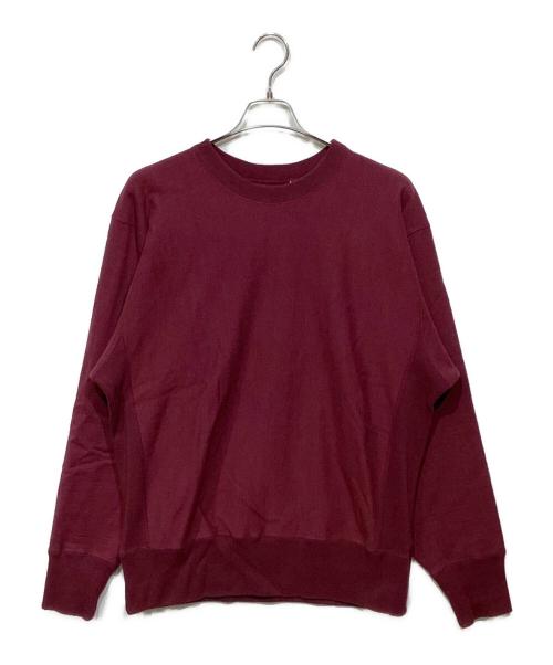 KAPTAIN SUNSHINE（キャプテンサンシャイン）KAPTAIN SUNSHINE (キャプテンサンシャイン) Crewneck Pullover バーガンディー サイズ:38の古着・服飾アイテム