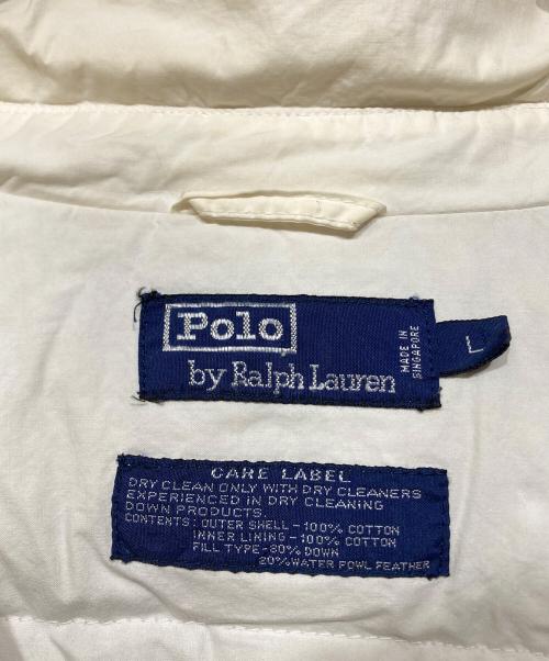 POLO RALPH LAUREN（ポロ・ラルフローレン）POLO RALPH LAUREN (ポロ・ラルフローレン) 90S 　SUICIDE SKI ダウンジャケット ホワイト サイズ:Lの古着・服飾アイテム
