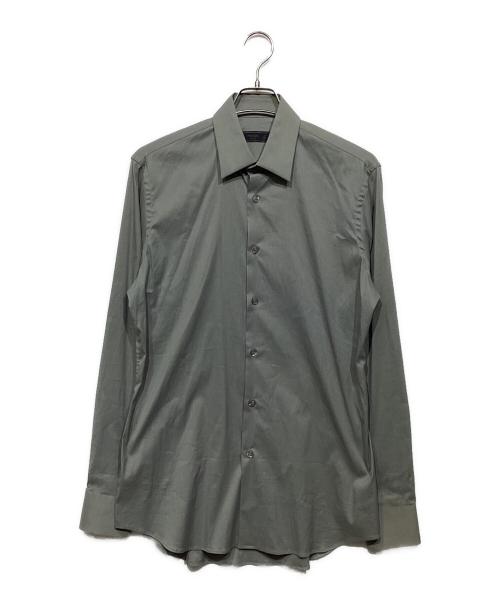 PRADA（プラダ）PRADA (プラダ) ドレスシャツ　UCM608 R102 グレー サイズ:15 1/2の古着・服飾アイテム