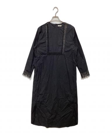 ヌキテパロングドレス 中古・古着通販】ne quittez pas (ヌキテパ) Poplin Lace Square Long