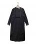 ne quittez pas（ヌキテパ）の古着「Poplin Lace Square Long Dress(ポプリン レース スクエア ロング ドレス)」｜ブラック
