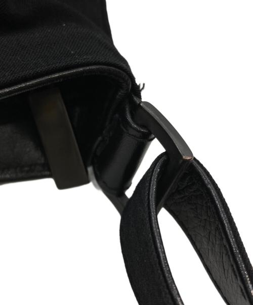 YOHJI YAMAMOTO（ヨウジヤマモト）YOHJI YAMAMOTO (ヨウジヤマモト) ウールショルダーバッグ ブラックの古着・服飾アイテム