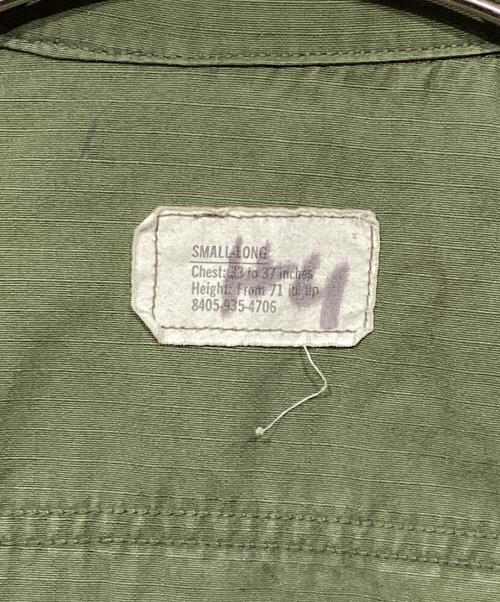 US ARMY（ユーエスアーミー）US ARMY (ユーエスアーミー) 70s　ジャングルファティーグジャケット　8405-935-4706 グリーン サイズ:Smallーlongの古着・服飾アイテム