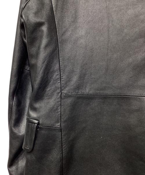 DKNY（ダナキャランニューヨーク）DKNY (ダナキャランニューヨーク) シープレザーコート ブラック サイズ:Lの古着・服飾アイテム