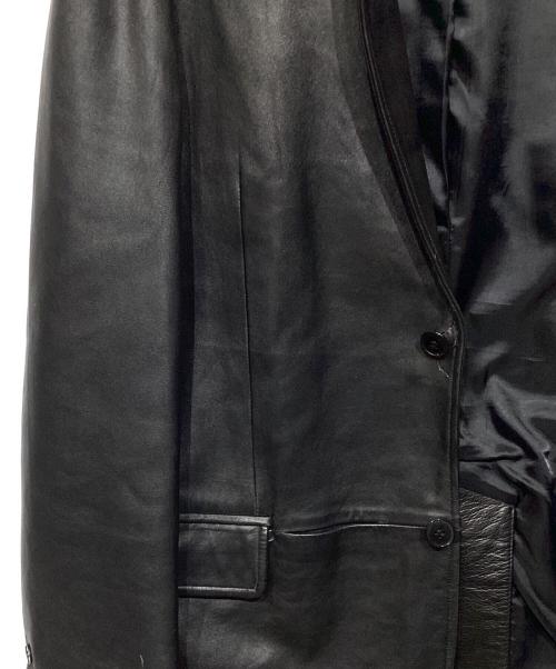 DKNY（ダナキャランニューヨーク）DKNY (ダナキャランニューヨーク) シープレザーコート ブラック サイズ:Lの古着・服飾アイテム