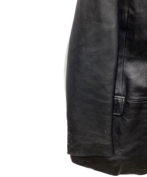 DKNY（ダナキャランニューヨーク）DKNY (ダナキャランニューヨーク) シープレザーコート ブラック サイズ:Lの古着・服飾アイテム