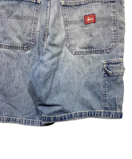 stussy（ステューシー）stussy (ステューシー) ハーフカーゴデニムパンツ インディゴ サイズ:34の古着・服飾アイテム
