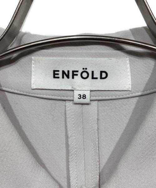 ENFOLD（エンフォルド）ENFOLD (エンフォルド) ダブルクロス1 カーブアームポロ シャツ グレー サイズ:38の古着・服飾アイテム
