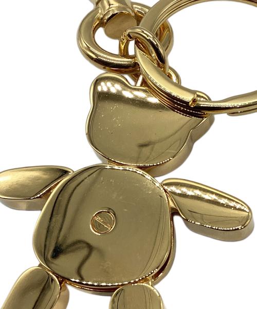 PRADA（プラダ）PRADA (プラダ) TEDDY キーリング ゴールド×ブラックの古着・服飾アイテム