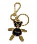 PRADA（プラダ）の古着「TEDDY キーリング」｜ゴールド×ブラック