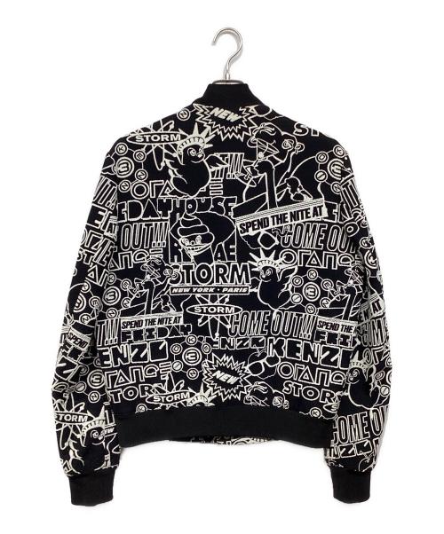 KENZO（ケンゾー）KENZO (ケンゾー) 総柄ボンバージャケット ブラック サイズ:Mの古着・服飾アイテム
